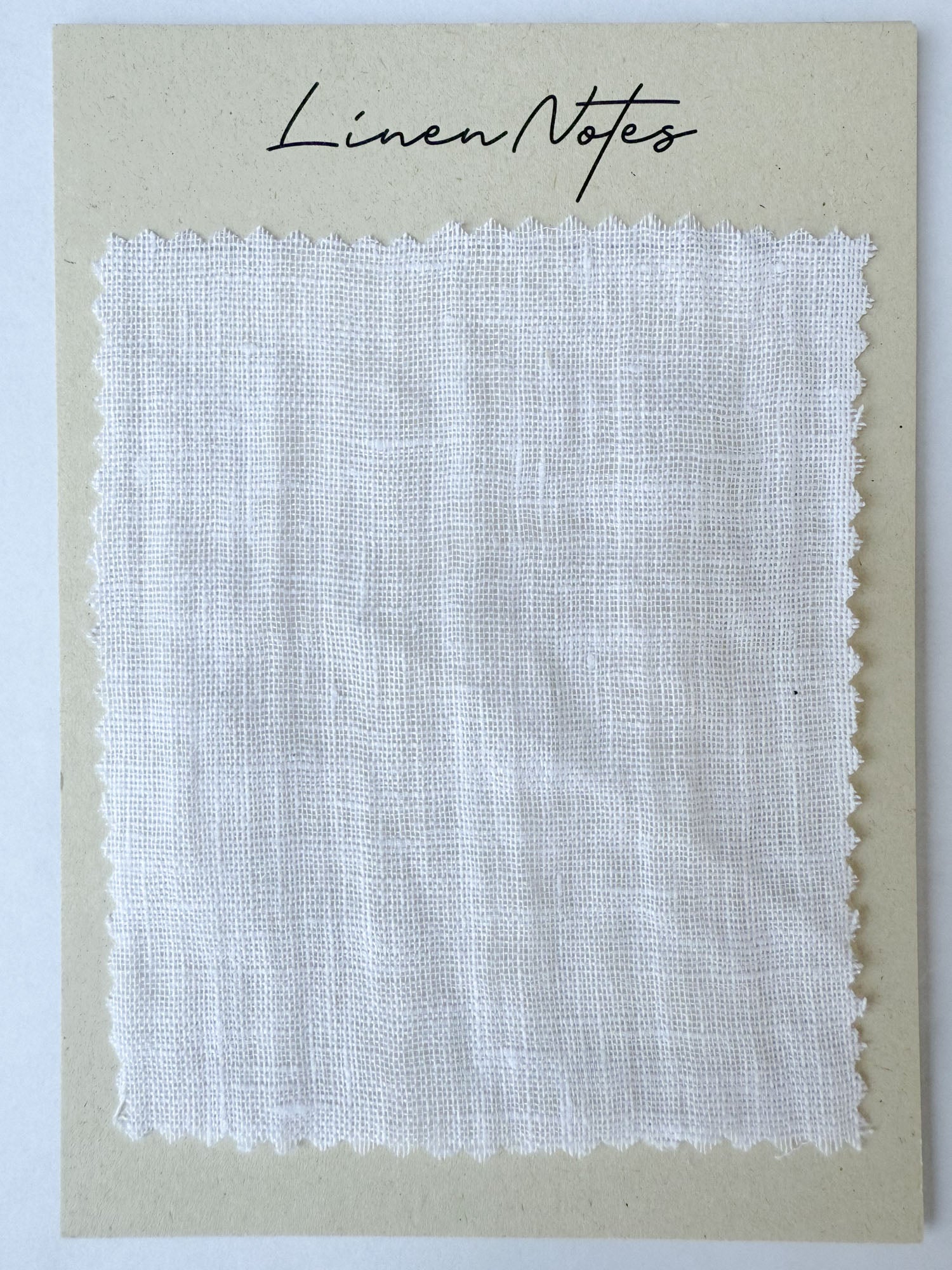 Linnen Mousseline Staal 90 g/m² – Wit