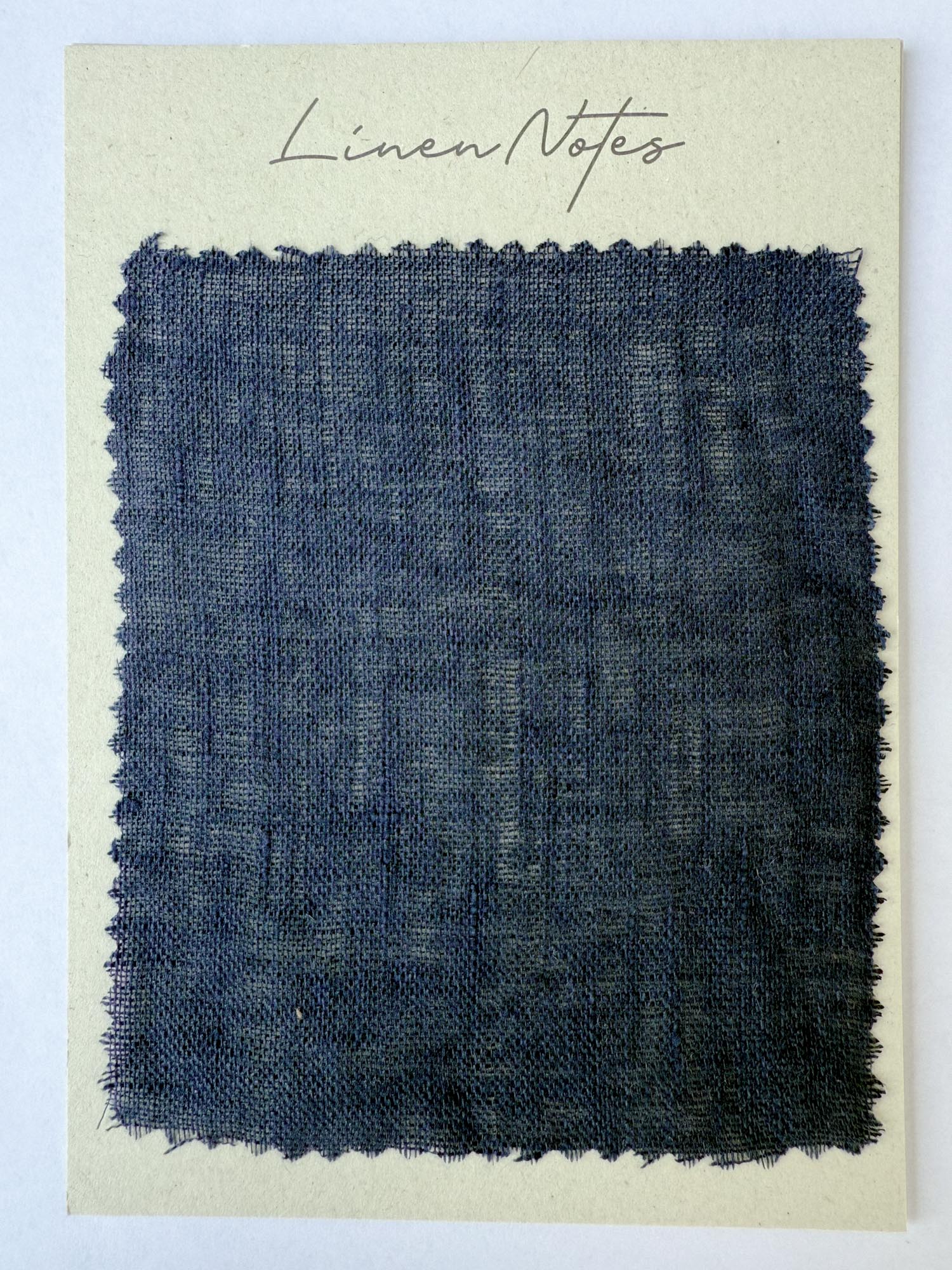 Linnen Mousseline Staal 90 g/m² – Marineblauw