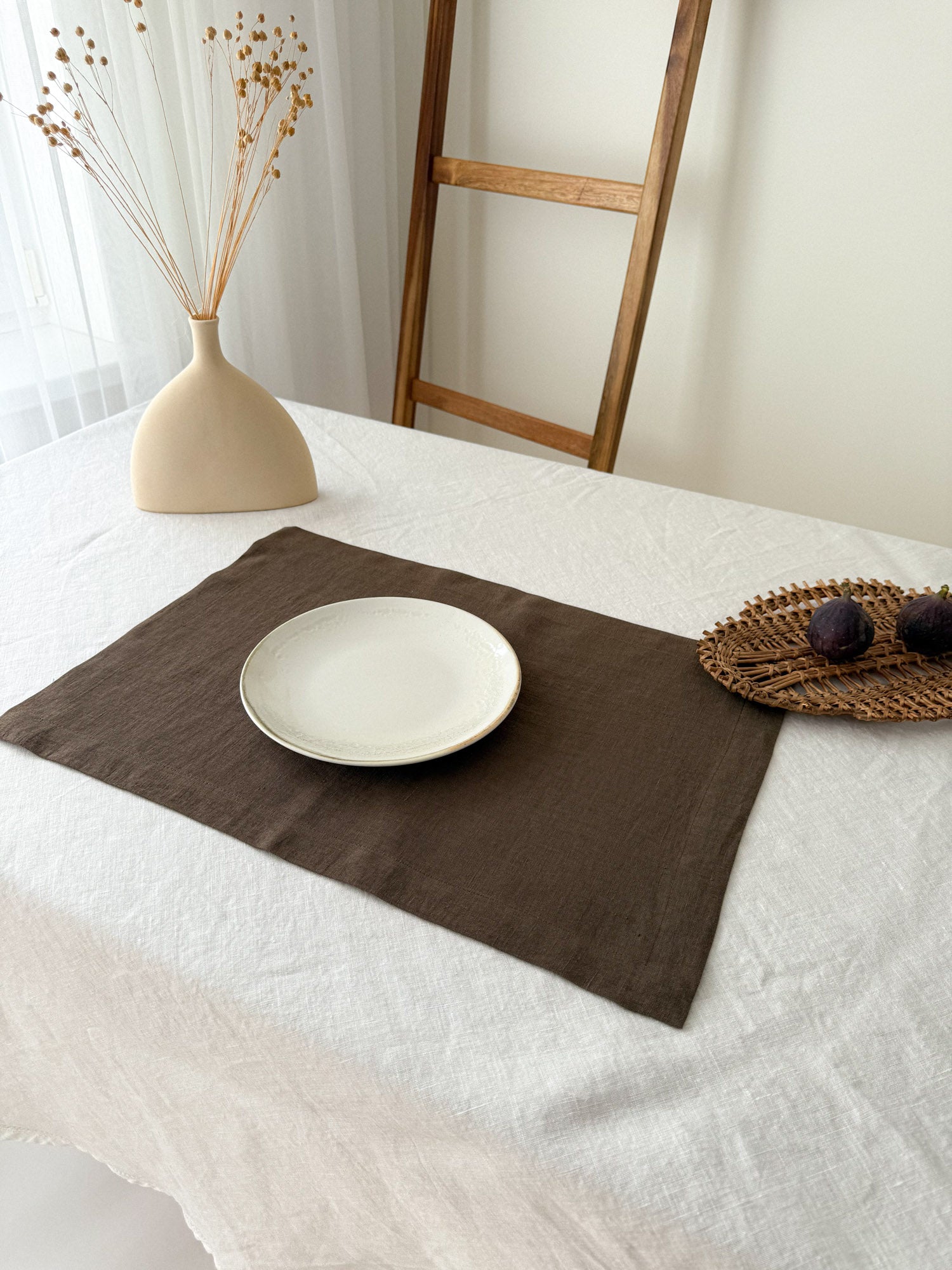 Bruin Linnen Placemat
