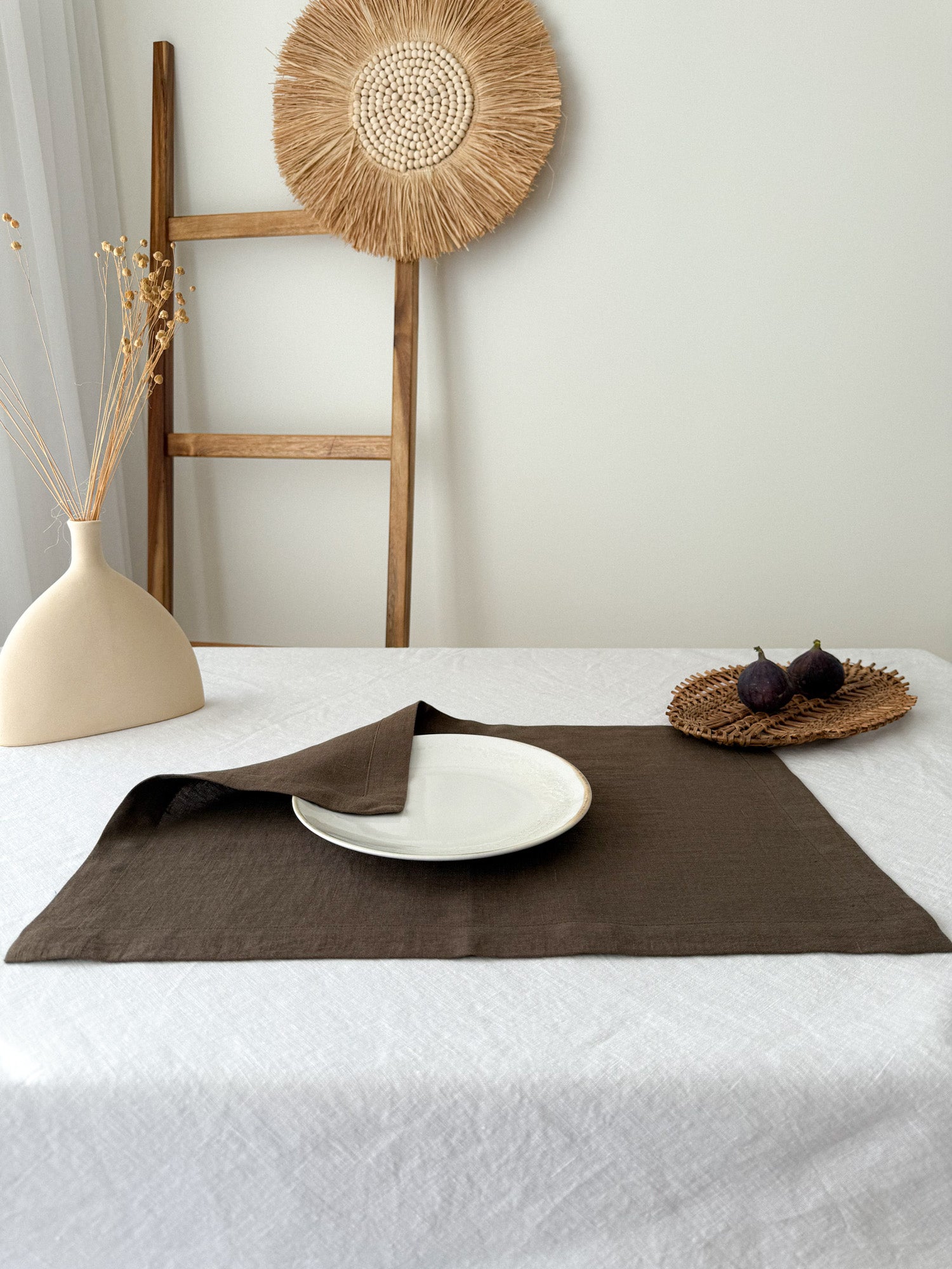 Bruin Linnen Placemat
