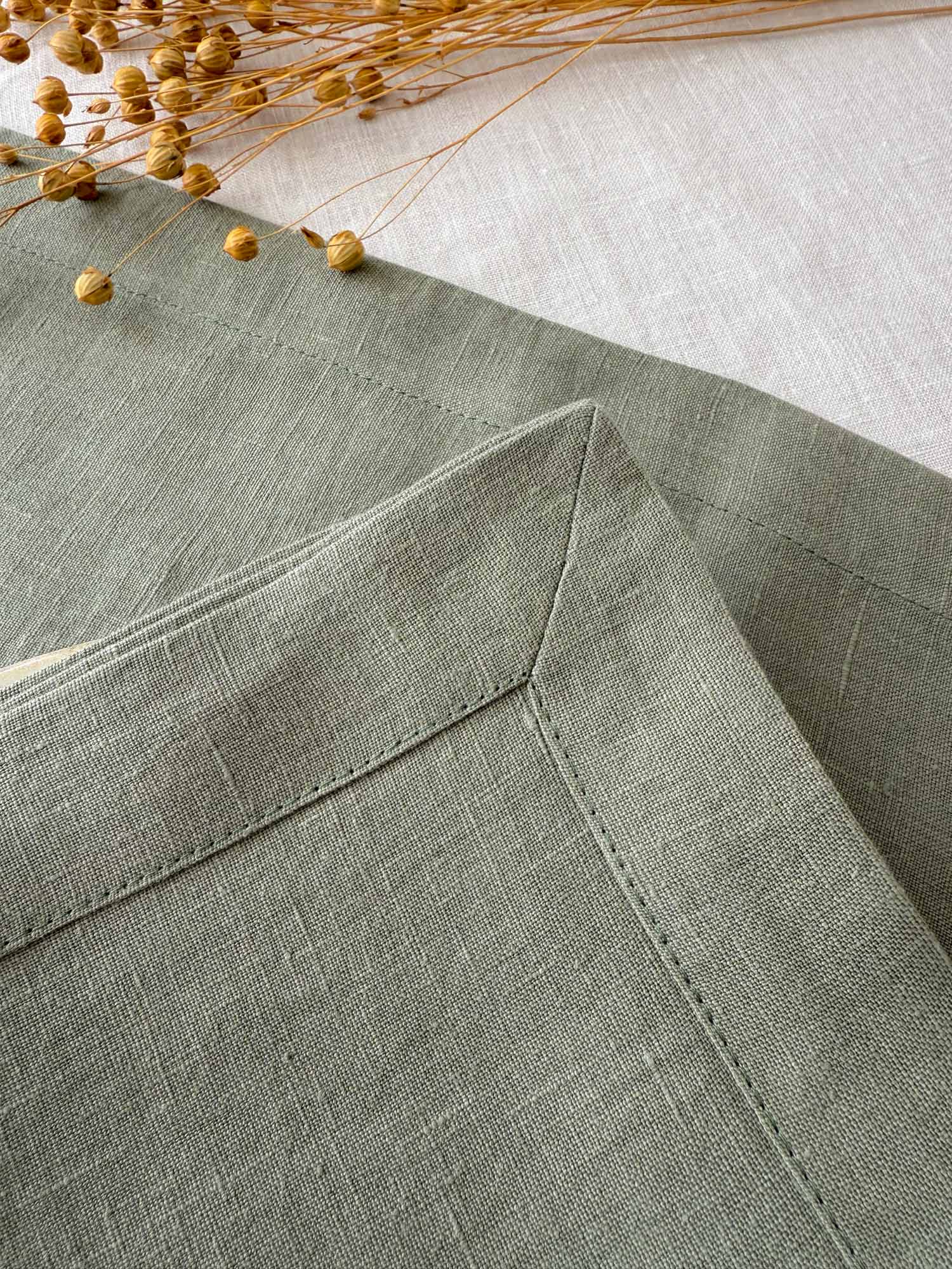 Saliegroen Linnen Servet