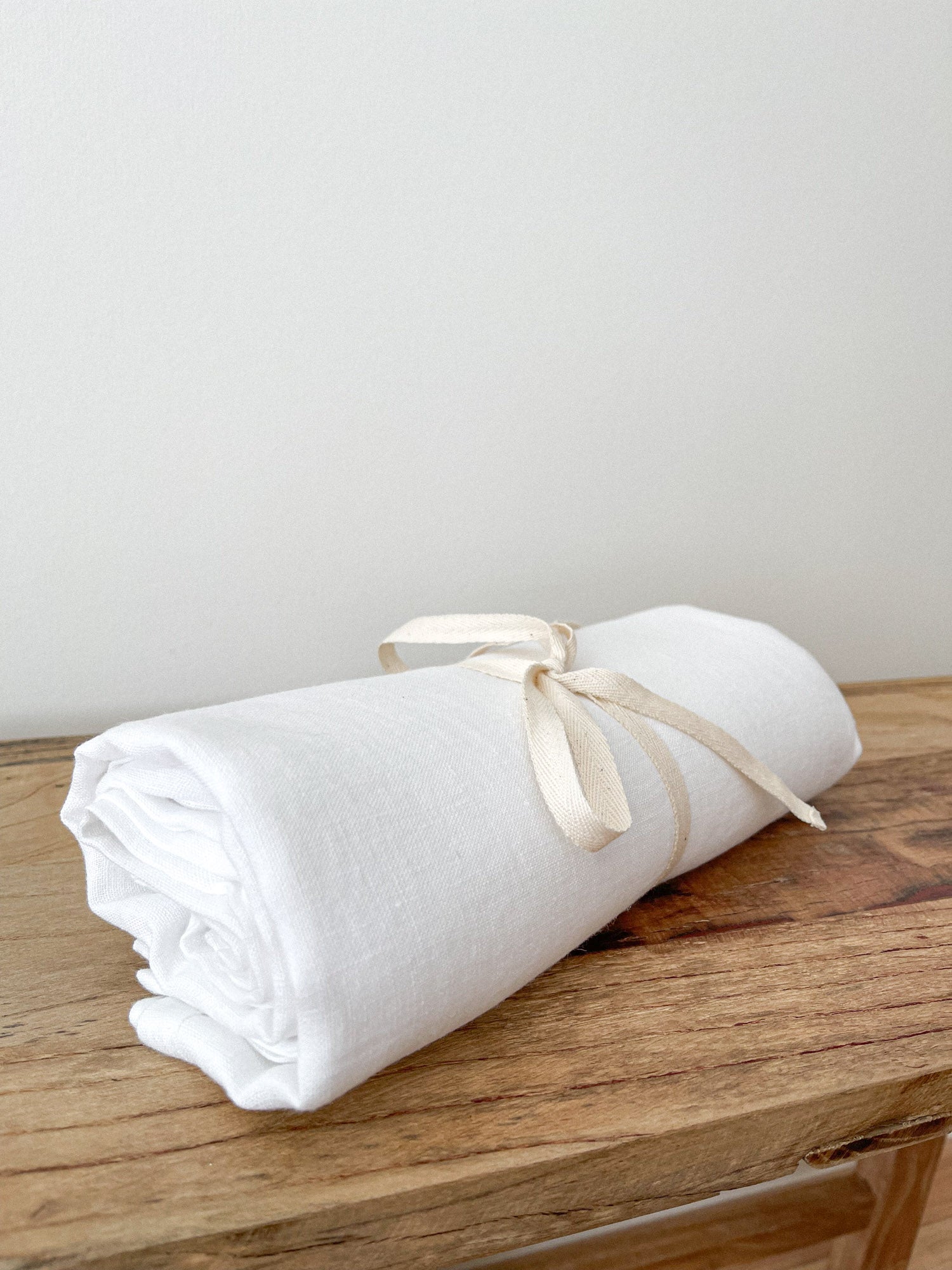 Wit Linnen Strandlaken